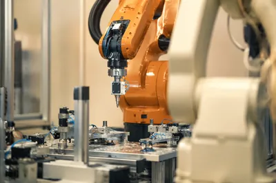 Precision Robotic Arm in Manufacturing Lab