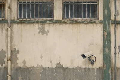Exterior Security Camera on Industrial Building