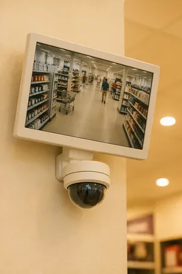 Indoor Surveillance Monitor with Dome Camera