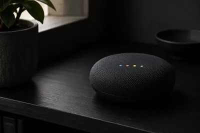 Smart Speaker in Quiet Modern Home