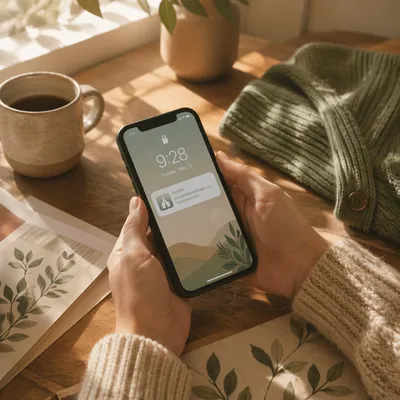 Church App Notification on Smartphone Screen