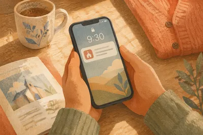 Smartphone Church App Alert on Sunday Morning