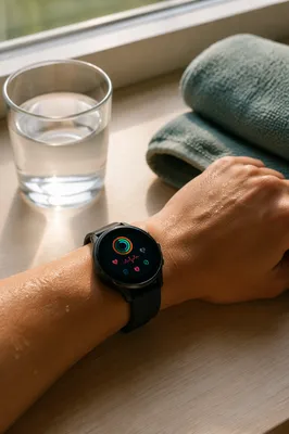Smartwatch Health Tracking After Morning Workout