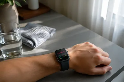 Smartwatch Health Tracking in Morning Light