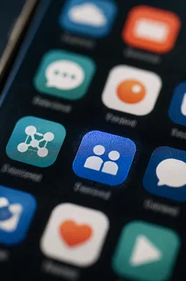 Colorful Social Apps on Smartphone Screen