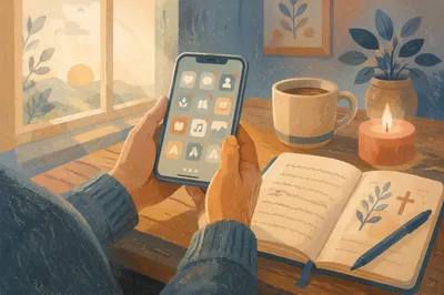 Faithful Smartphone Apps in Morning Light