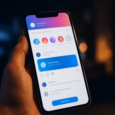 Smartphone Social Media Apps Close-Up