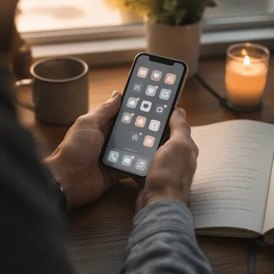 Mindful Smartphone Apps in Morning Light