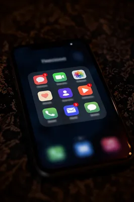 Moody Smartphone Social Apps Screen Closeup