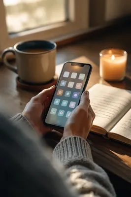 Mindful Smartphone Apps in Morning Light