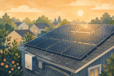 Solar Panel Rooftop at Golden Dawn