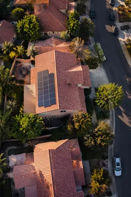 Solar Rooftop in Sustainable Suburban Neighborhood