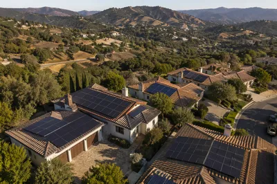 Solar Rooftops in Hillside Neighborhood