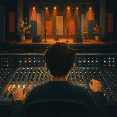Church Audio Engineer at Mixing Console