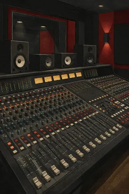 Church Sound Booth Mixing Console Scene