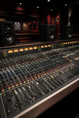 Church Sound Booth Mixing Console View