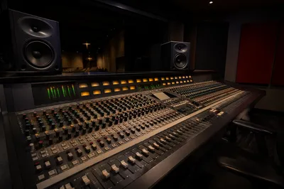 Church Sound Booth Mixing Console Setup
