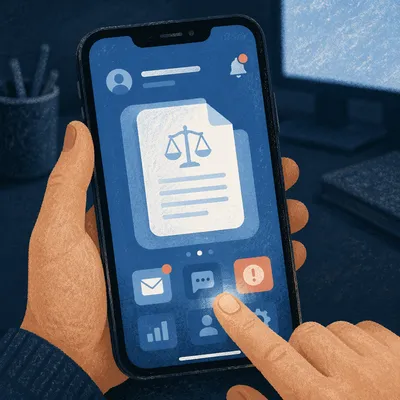Finger Tapping Smartphone With Digital Document Interface