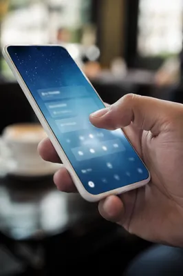 Finger Tapping Modern Smartphone Touchscreen