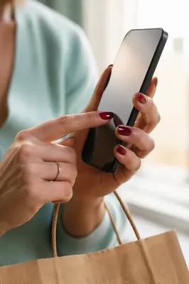 Close Up Smartphone Touchscreen Tap