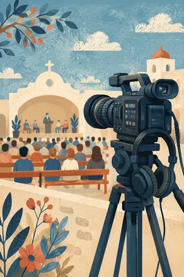 Church Service Video Camera Close-Up