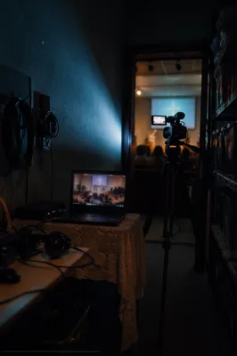 Church Video Production Corner During Service