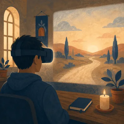 Immersive VR Experience in Church Tech Room