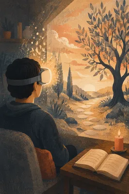Virtual Reality Spiritual Reflection at Dawn