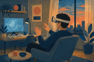 Immersive Virtual Reality at Dusk