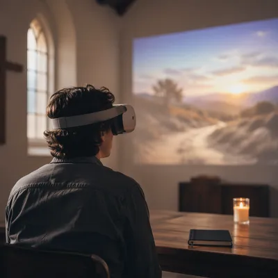 Immersive VR Experience in Church Tech Room