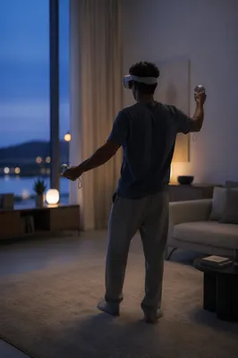 Immersive Virtual Reality at Blue Hour