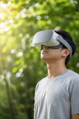 Immersive VR Experience in Sunlit Nature