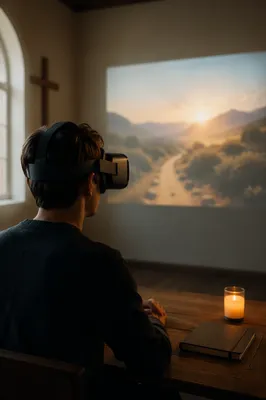 Immersive VR Experience in Church Tech Room