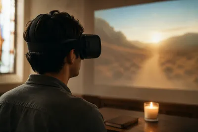 Immersive VR Faith Experience in Church Room