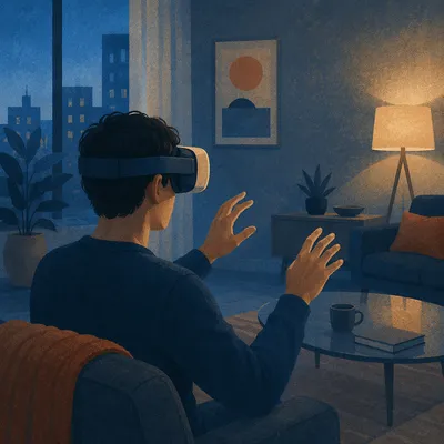 Immersive Virtual Reality in Modern Living Room