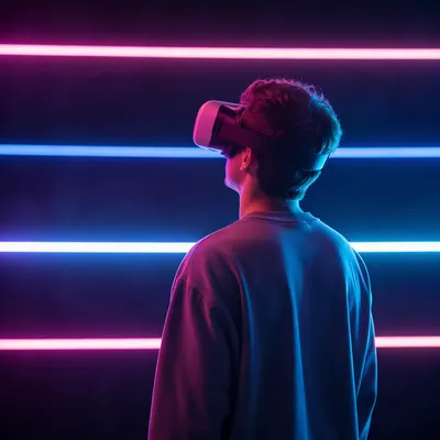 Immersive Virtual Reality Studio Portrait