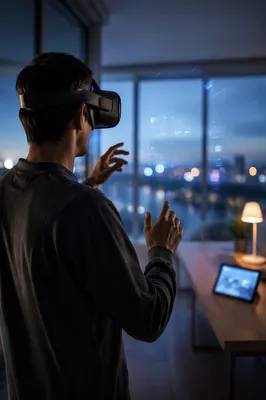 Immersive Virtual Reality at Blue Hour
