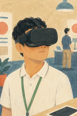 Curious VR Demo in Modern Workshop