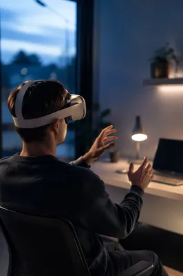 Immersive VR Headset Testing at Dusk