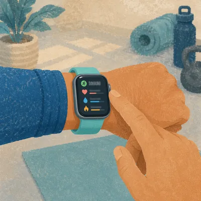 Aqua Fitness Band During Workout Break