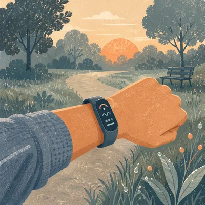 Morning Workout Fitness Band Close-Up