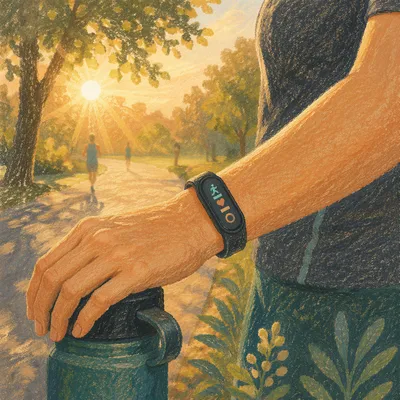 Morning Workout Fitness Band Close-Up