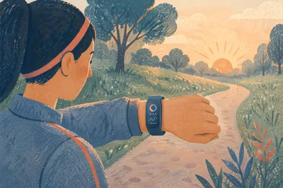 Morning Workout Fitness Band Close-Up