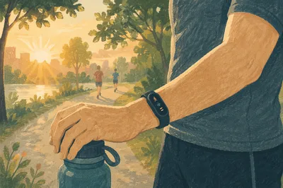 Morning Workout Fitness Band Close-Up