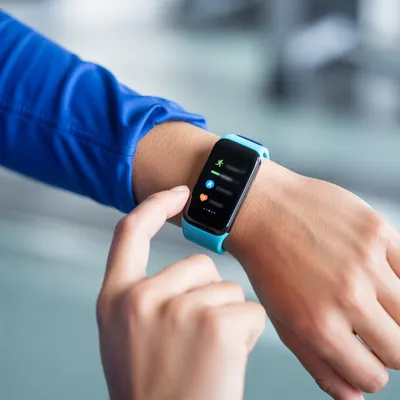 Aqua Fitness Smartwatch During Workout Break