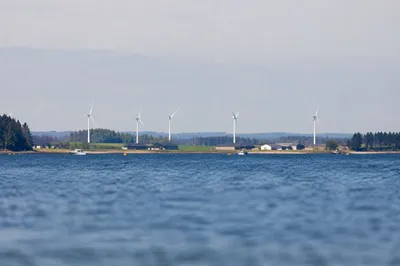 Coastal Wind Turbines Renewable Energy Landscape