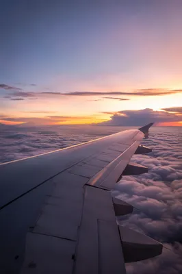 Peaceful Twilight Flight Above Soft Clouds