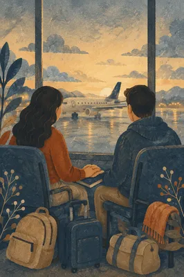 Dawn Prayer at Airport Departure Gate