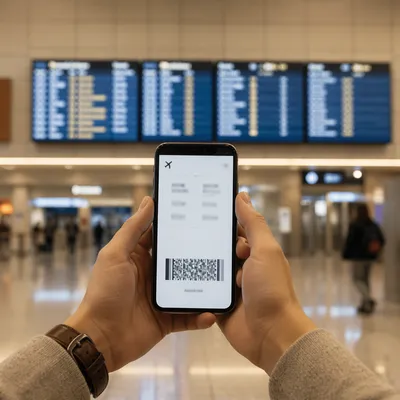 Digital Boarding Pass at Airport Gate