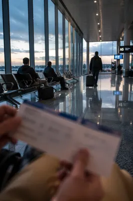 Calm Airport Departure Gate at Dawn
